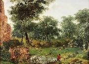 Jan van der Heyden Wooded landscape Germany oil painting artist